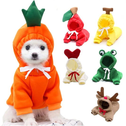 Warm Dog Winter Clothes Cute Fruit Dog